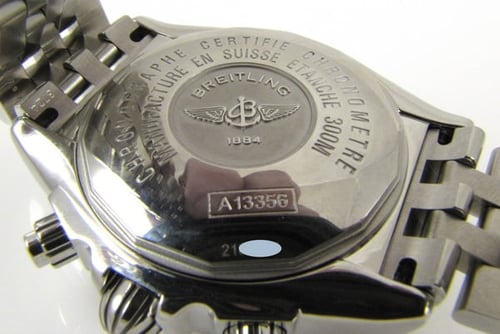 Caseback of Chronomat Evolution
