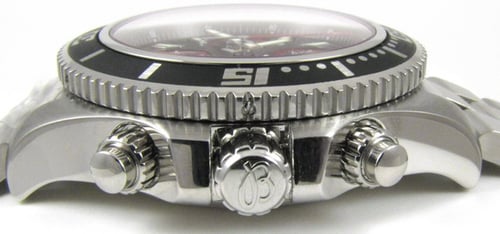 Crown Side Shot of SuperOcean Chronograph