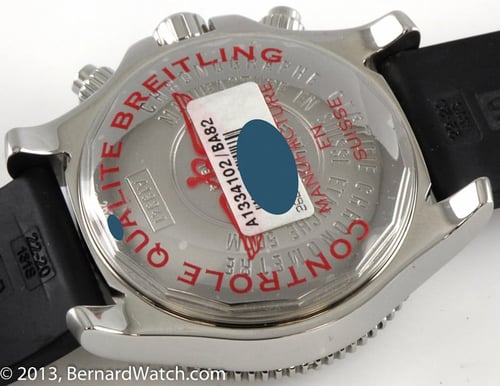 Caseback of SuperOcean Chronograph
