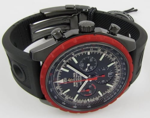 Front View of Chrono-Matic 49 Blacksteel Limited