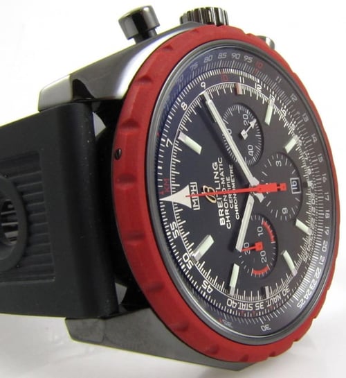 Dial Shot of Chrono-Matic 49 Blacksteel Limited