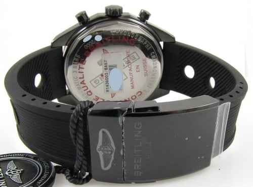 Rear / Band View of Chrono-Matic 49 Blacksteel Limited