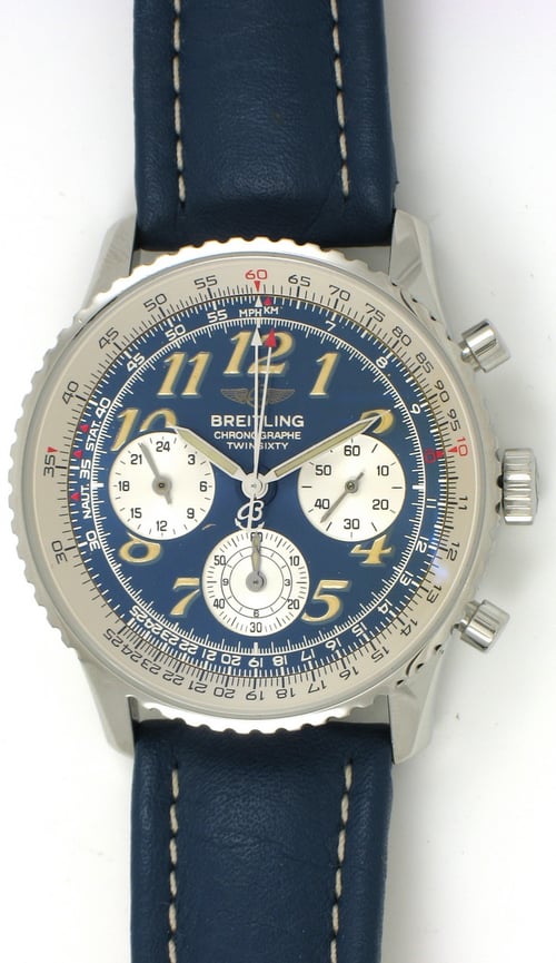 Breitling Navitimer Twin-Sixty 2 A39022.1 - SOLD OUT - 1999 Blue