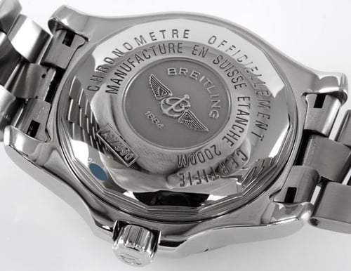 Caseback of SuperOcean SteelFish
