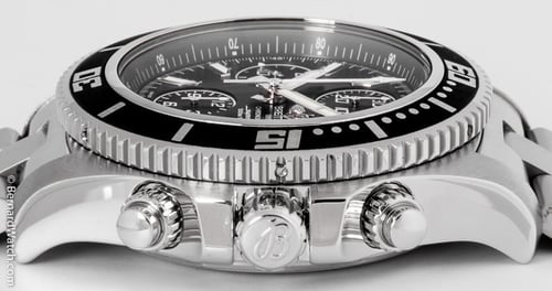 Crown Side Shot of SuperOcean Chronograph
