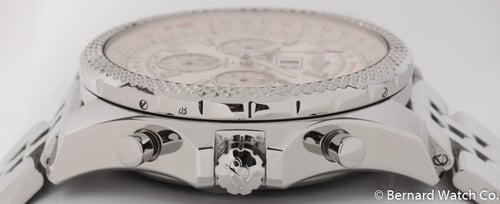 Crown Side Shot of Bentley 6.75 Chronograph
