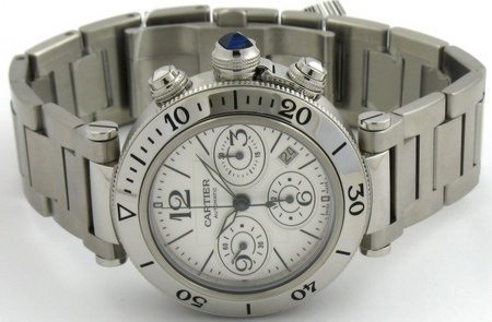 Front View of Pasha Seatimer Chronograph