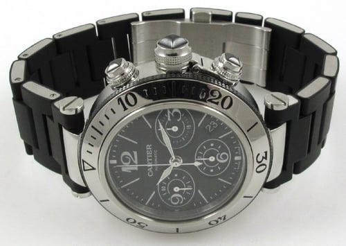 Front View of Pasha Seatimer Chronograph