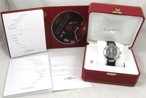 Box / Paper shot of Pasha Seatimer Chronograph
