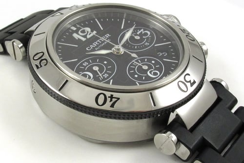 9' Side Shot of Pasha Seatimer Chronograph