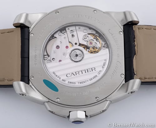 Caseback of Calibre de Cartier