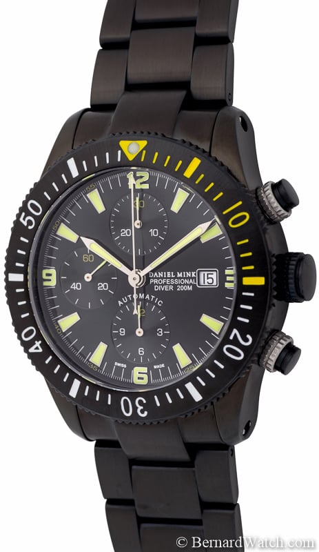 Daniel Mink Professional Diver Chronograph : 6323-BLACK