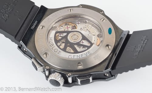 Caseback of Big Bang Black Magic