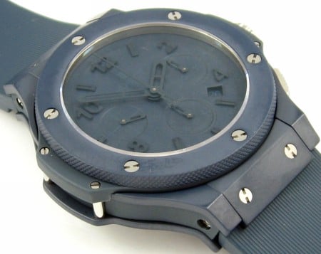 Front View of Big Bang All Blue Chronograph