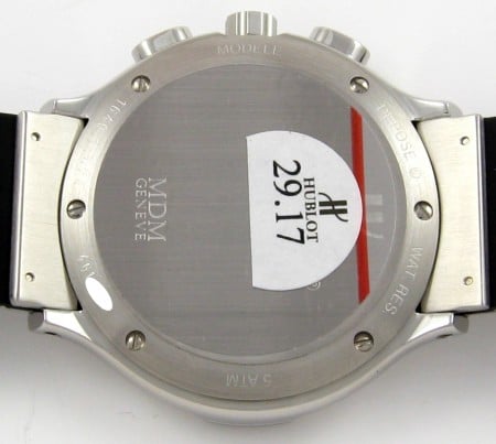 Rear / Band View of Ladies Elegant Chronograph