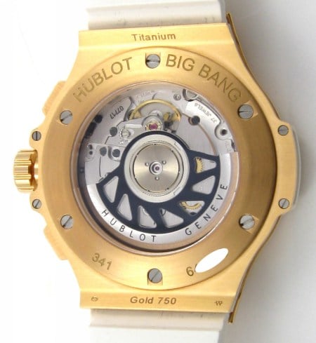 Caseback of Big Bang Porto Cervo