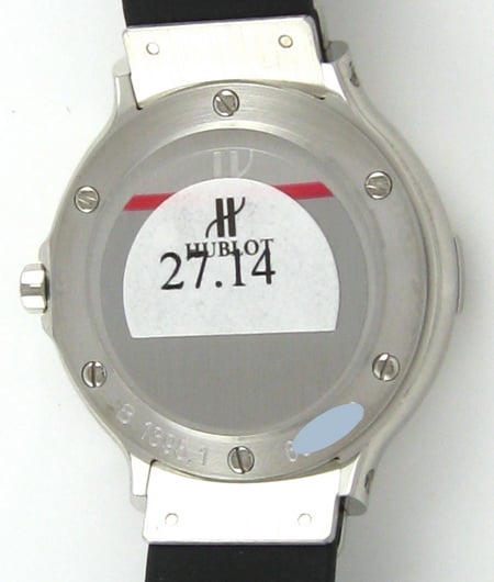 Caseback of Ladies Classic