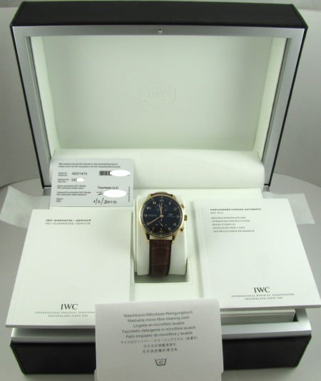 Box / Paper shot of Portugieser Chronograph