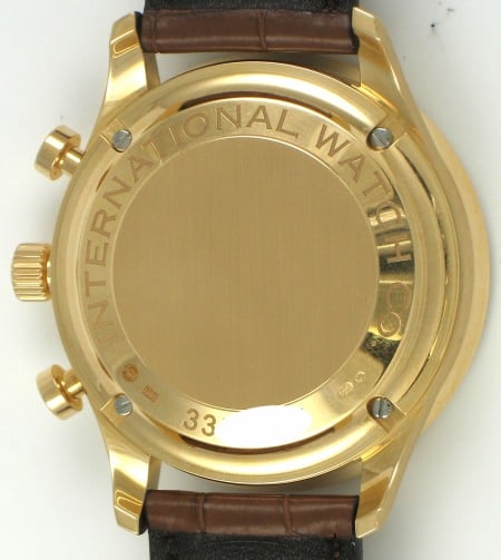 Caseback of Portugieser Chronograph