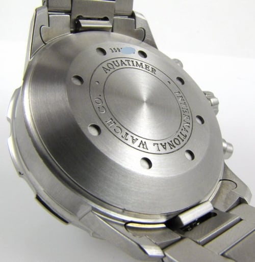 Caseback of Aquatimer Chronograph