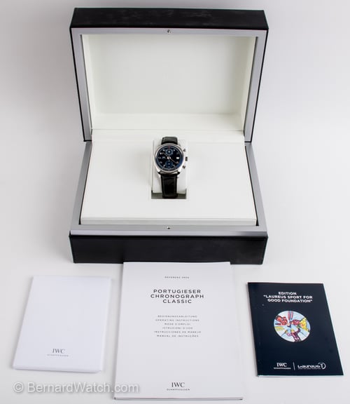 Box / Paper shot of Portugieser Yacht Club Chronograph 'Laureus' 2014