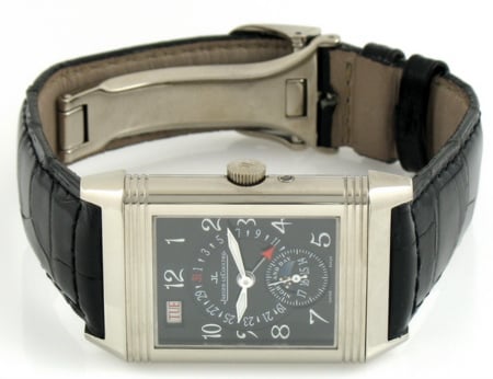 Front View of Reverso Date 'Night and Day'