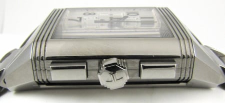 Crown Side Shot of Reverso Squadra Chronograph GMT