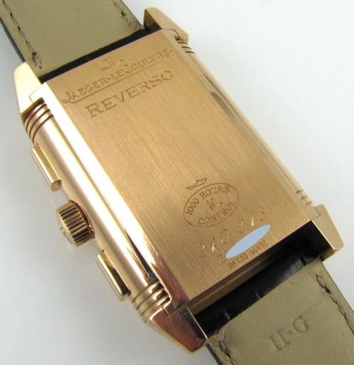 Caseback of Reverso Grande GMT Duo