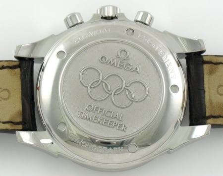 Caseback of DeVille Co-Axial Chronograph 'Olympic Edition'