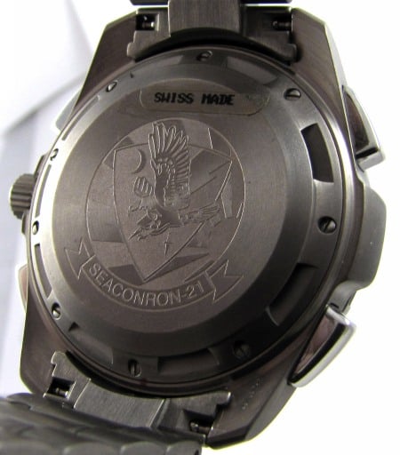 Caseback of Speedmaster X-33