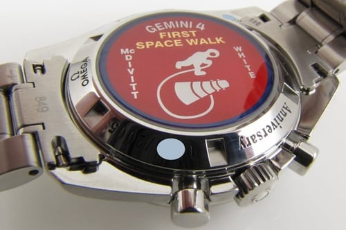 Caseback of Speedmaster Gemini 4 '40th Anniversary'