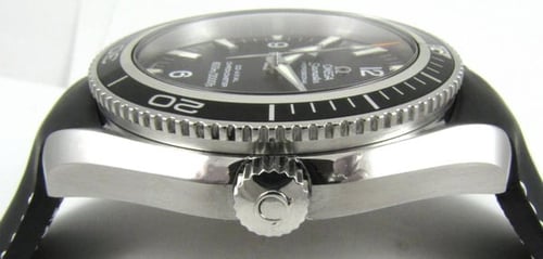 Crown Side Shot of Seamaster Planet Ocean