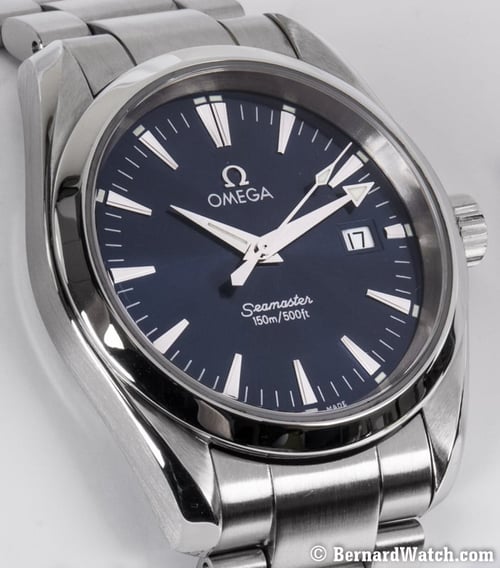 9' Side Shot of Seamaster Aqua Terra 36MM
