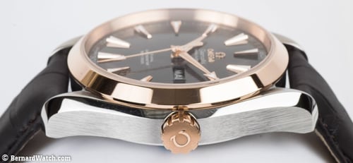 Crown Side Shot of Seamaster Aqua Terra Annual Calendar