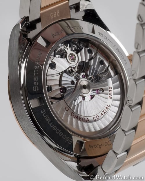 Caseback of Seamaster Aqua Terra