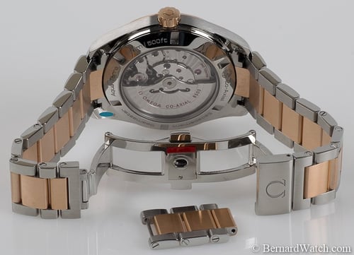 Open Clasp Shot of Seamaster Aqua Terra