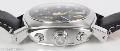 Crown Side Shot of Ferrari Scuderia Rattrapante Chronograph