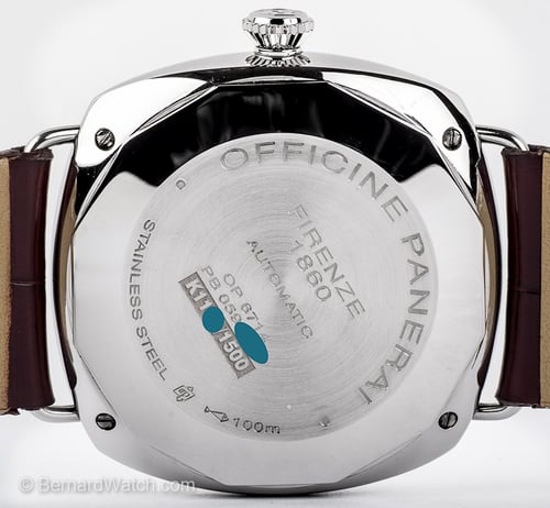 Caseback of Radiomir Black Seal