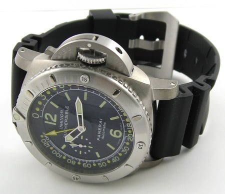 Front View of 1950 Luminor Pangea Submersible Depth Gauge