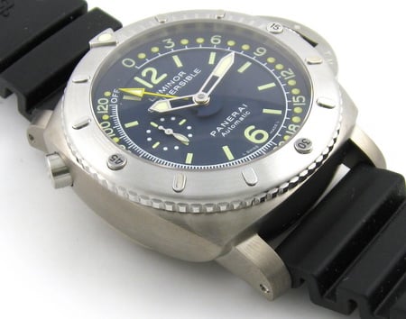9' Side Shot of 1950 Luminor Pangea Submersible Depth Gauge