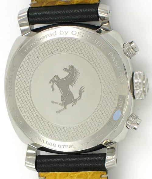 Caseback of Ferrari Chronograph