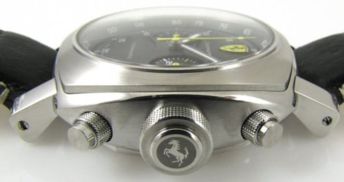 Crown Side Shot of Ferrari Chronograph