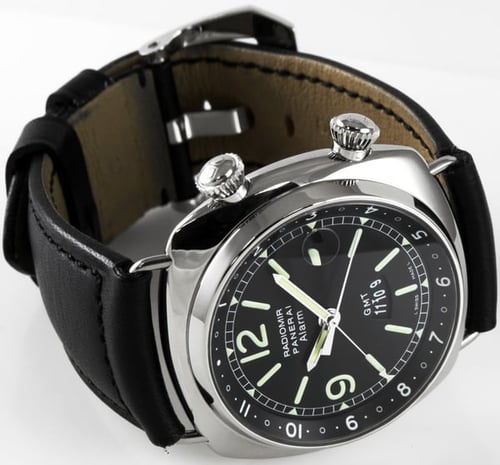 Front View of Radiomir GMT Alarm