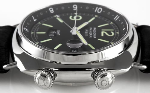 Crown Side Shot of Radiomir GMT Alarm