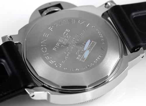 Caseback of Luminor Submersible