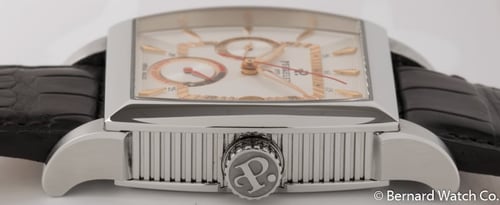 Crown Side Shot of Power Reserve Day-Date Cushion