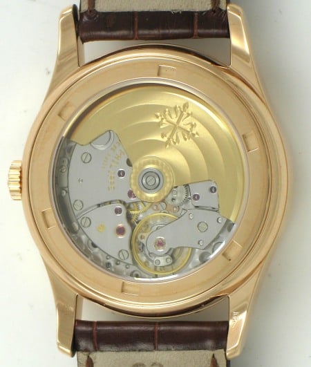 Caseback of Retrograde Perpetual Calendar