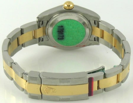 Rear / Band View of Ladies Datejust