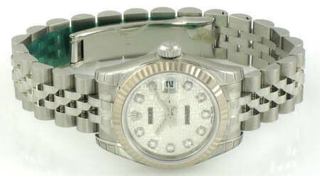 Front View of Ladies Datejust