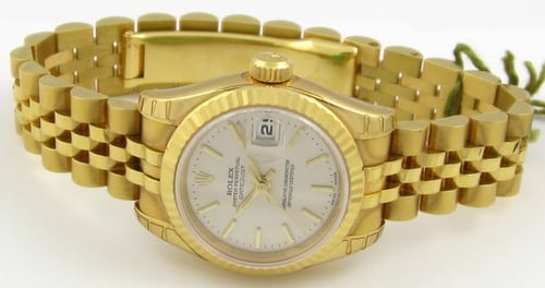 Front View of Ladies Datejust President